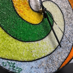 Swirl Clock by Sabrina Frey 