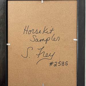 Horse Sampler by Sabrina Frey 