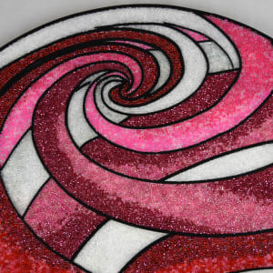 Swirl Globe Red by Sabrina Frey 