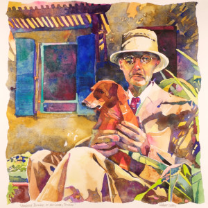 "monsieur Bonnard et son chien, Poucette" by Robert H. Leedy