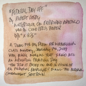 "Federal Day Off" by Robert H. Leedy 