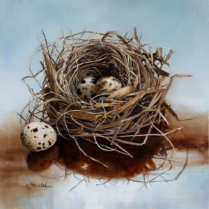 Nest with Quail Eggs by Cynthia Feustel