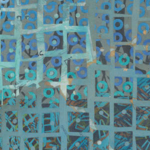 Blue Grid by Hollie Heller 