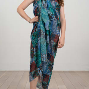 Sarong (Blue Green) by Hollie Heller 
