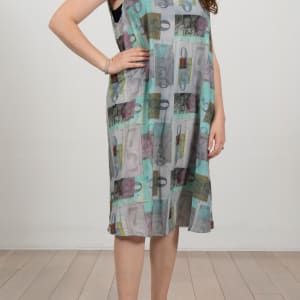 Midi-dress (Numbers) by Hollie Heller 