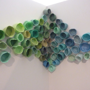 Dimensional Chroma, Santiago Tomas Cups Installation by Hollie Heller 