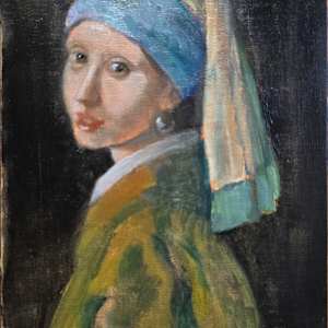 Girl with a Pearl Earring, after Vermeer by Donna Pate