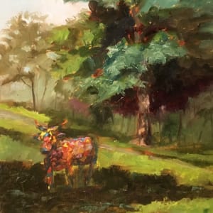Painted Cow by Lina Ferrara