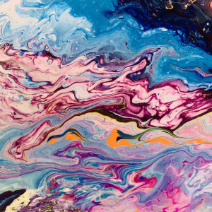 Purple Waves by Rebecca Viola Richards 