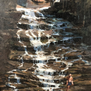 Buttermilk Falls, Summer by Bruce North Artwork