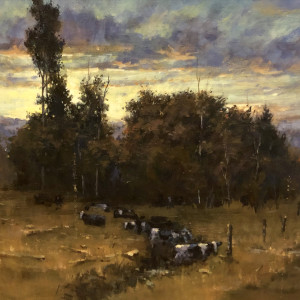 Sunset Field, Cherry Valley by Bruce North Artwork