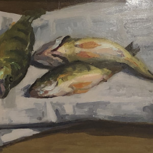 Fat Winter Perch by Bruce North Artwork