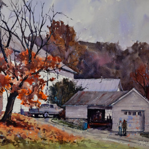 Late Fall at Barree Forge by Brienne M Brown