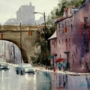 Rain on Front Street by Brienne M Brown