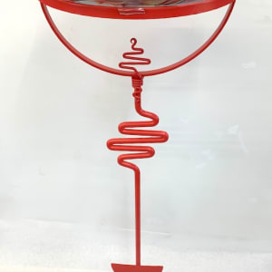 Lightning Bolt Bird Bath (stand not included) by Nana Schowalter, Image 1.