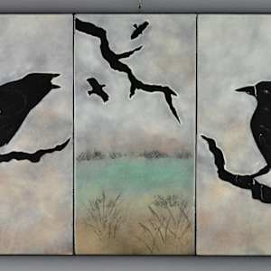 March Crows by Kathleen Eggert
