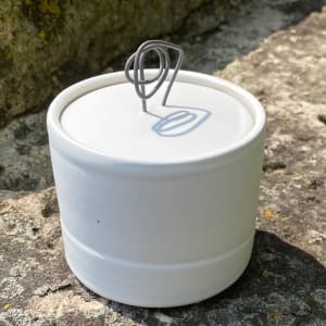 Covered Container with Wire Handle by Carol Naughton