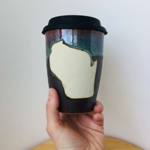 Wisconsin Travel Mugs (click for more color options) by Amber Gavin 