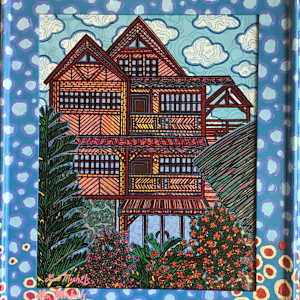 Bamboo House in Playas, Ecuador by Lon Michels