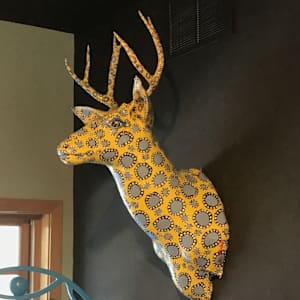 Yellow Deer by Lon Michels 
