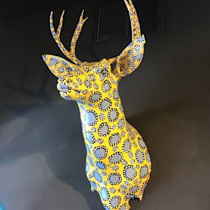 Yellow Deer by Lon Michels