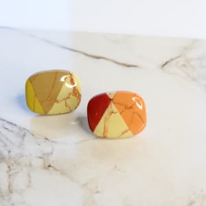 Argyle Collection Studs (River Arts Exclusive) by Beth Brennan