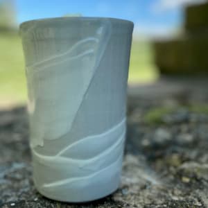 Vase (Gray/white) by Carol Naughton