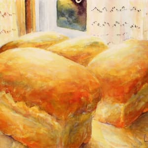 Mom's Bread 5 (Framed original) by Linda Koenig