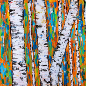 Tree Therapy (Orange) 2 by Leola Culver