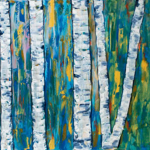 Tree Therapy (Blue) 1 by Leola Culver