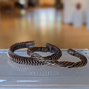 Braided Copper Cuff Bracelets by Therese Miskulin