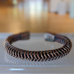 Braided Copper Cuff Bracelets by Therese Miskulin 