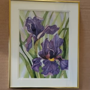Purple Passion Iris by Elizabeth Ann Teeter 