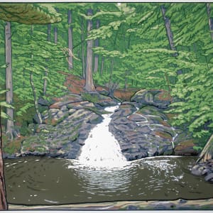 Trap Falls (Framed screen print) by John Miller