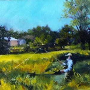 Trout Fishing on the Black Earth Creek by Jane Varda