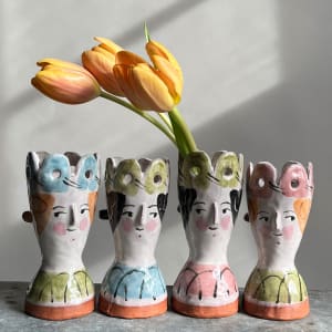 Girl Head Vase by Alyssa Martz 