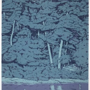 Moonlight on Basswood (Framed) by John Miller