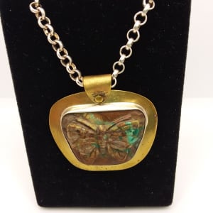 Turquoise Butterfly Necklace by Judi Werner