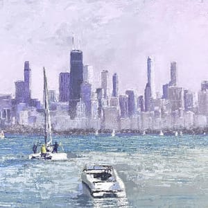 Chicago Skyline from Montrose Harbor by Jeffery Sparks