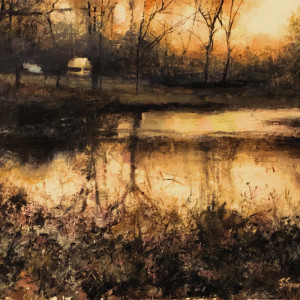 Golden Pond on the Buerge Farm by Jeffery Sparks