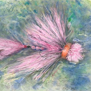 Hooked on Pink Musky Fly by Katherine J Ford