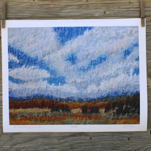 Signed Print/ Above Dry Cotton Creek Ranch by Amanda Kaye Bielby 
