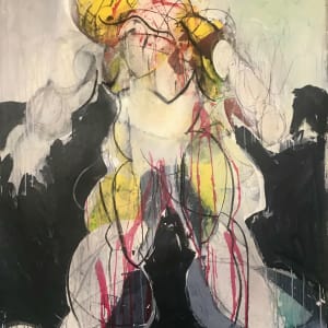 Untitled- standing nude with yellow head