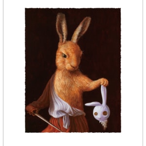 大衛兔拿著玩偶兔的頭 David Rabbit with the Head of Rabbit Doll by 詹喻帆 CHAN Yu-Fan 