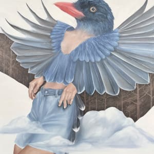 山上的好朋友系列-藍鵲 01 Taiwan Blue Magpie by 馬郁芳 MATILIN Aruwai 