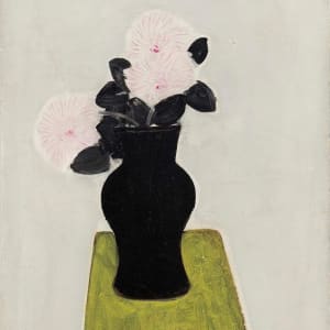 (133/200) 常玉版畫 黑瓶與菊花 Chrysanthemums in a Black Vase by 常玉 Sanyu 