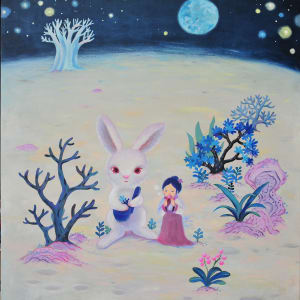 ⽉亮上的茶會 Tea Party on the Moon by 陳盈帆 CHEN Yvonne