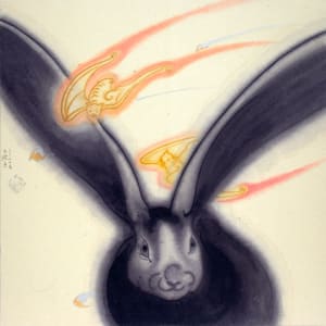 銀兔招福 Good Luck Rabbit #1 by 蔡名璨 TSAI Ming-Tsan