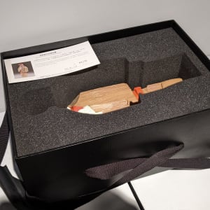 No. 60376 人間系列─彩繪木雕 by 朱銘 