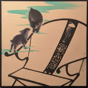 黑家俱54-得意羊兒上青雲 Black Furniture 54 - Sheep walking on cloud nine by 蔡名璨 TSAI Ming-Tsan 